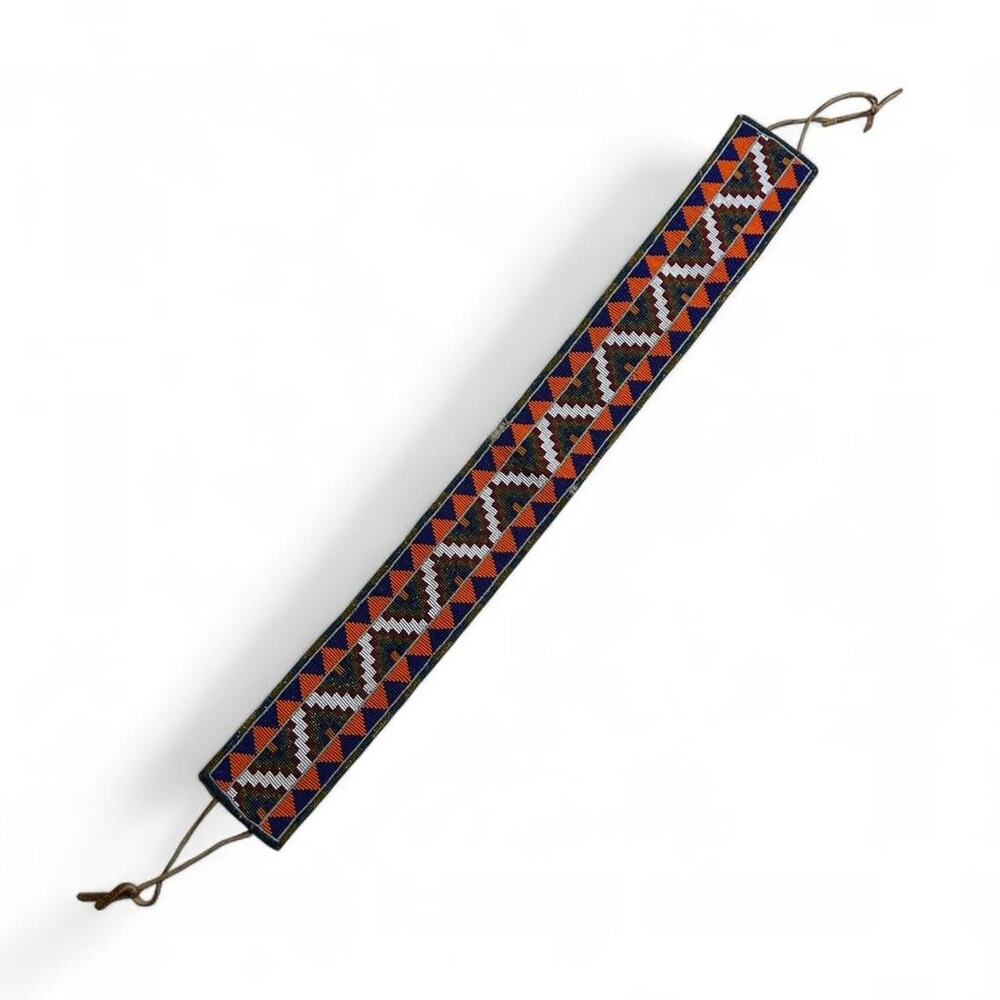 Handmade in USA Native American Geometric Beaded Pattern Belt Sash 35”